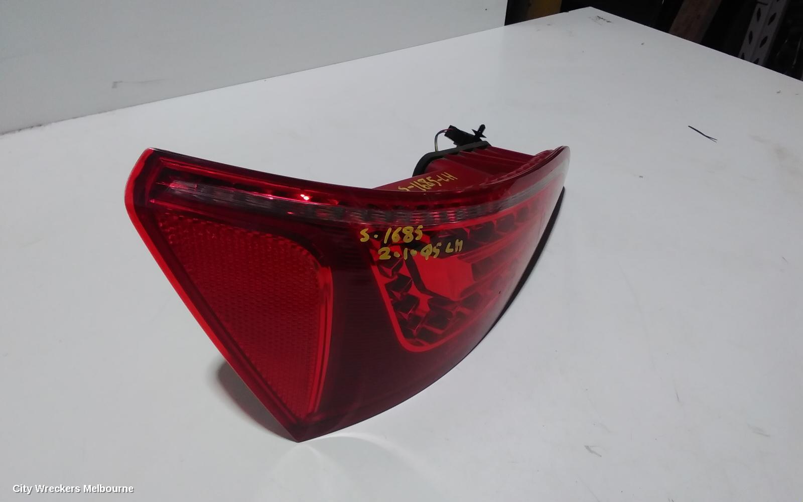 AUDI Q5 LEFT TAILLIGHT, IN TAILGATE, 8R, LED TYPE, 03/2009 - 09/2012