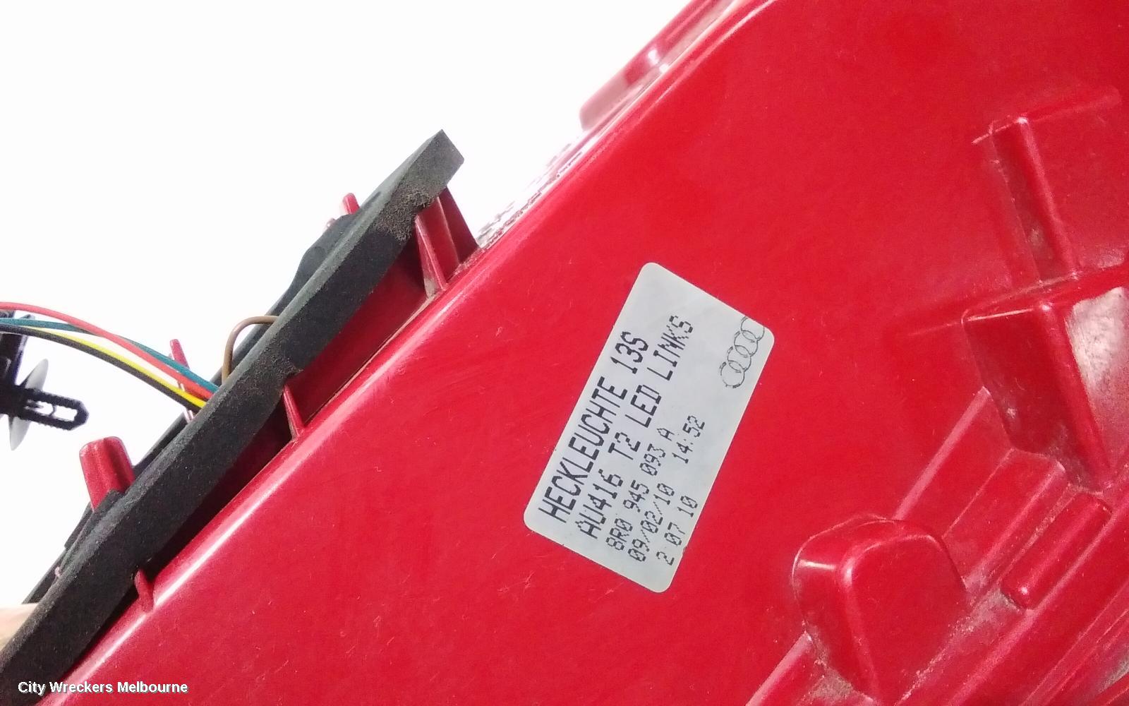AUDI Q5 LEFT TAILLIGHT, IN TAILGATE, 8R, LED TYPE, 03/2009 - 09/2012