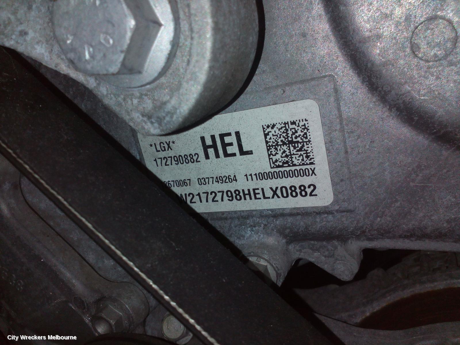 HOLDEN COMMODORE ENGINE, PETROL, 3.6, LGX, ZB, 10/2017 - 12/2020