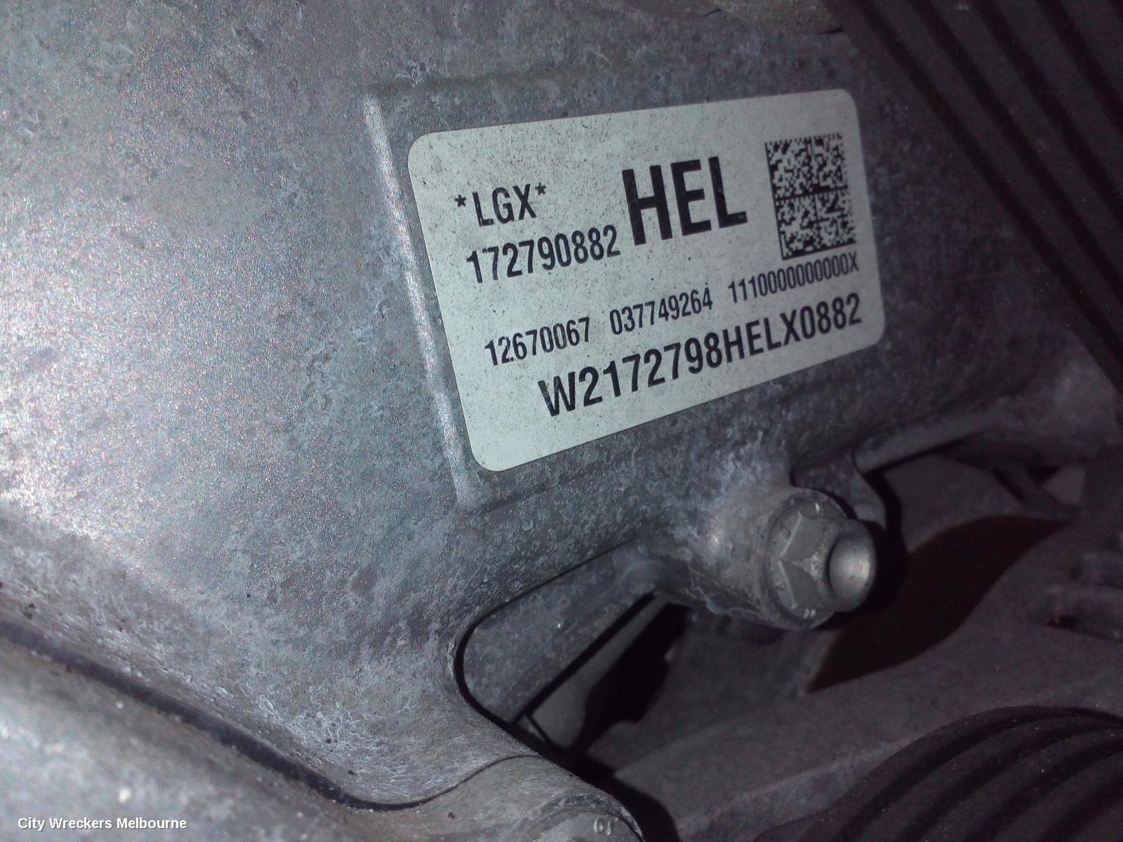 HOLDEN COMMODORE ENGINE, PETROL, 3.6, LGX, ZB, 10/2017 - 12/2020