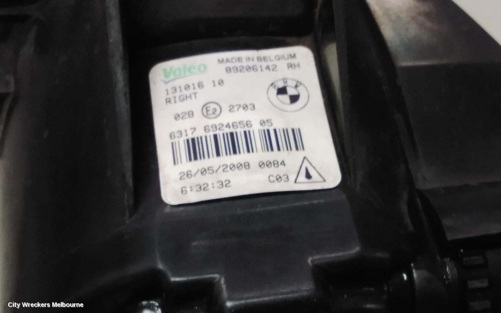 BMW X5 RIGHT INDICATOR/FOG/SIDE, BUMPER FOGLAMP, E70, NON ADAPTIVE LAMP TYPE, 03/2007 - 08/2013