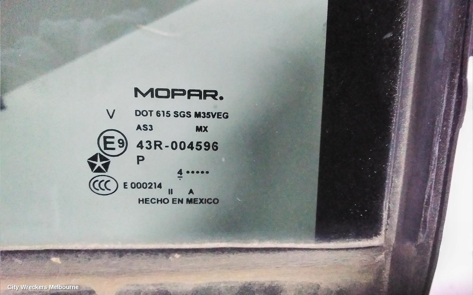 JEEP COMPASS LEFT REAR 1/4 DOOR GLASS, MK, 07/2011 - 12/2016