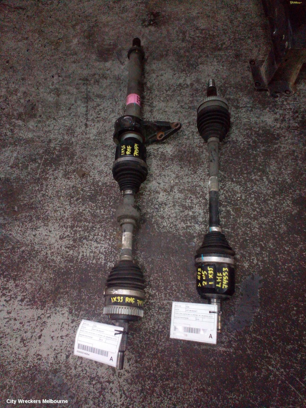 HYUNDAI IX35 LEFT DRIVESHAFT, FRONT, 2WD, AUTO T/M, 2.0, PETROL, SE, LM SERIES, 01/2013 - 01/2016