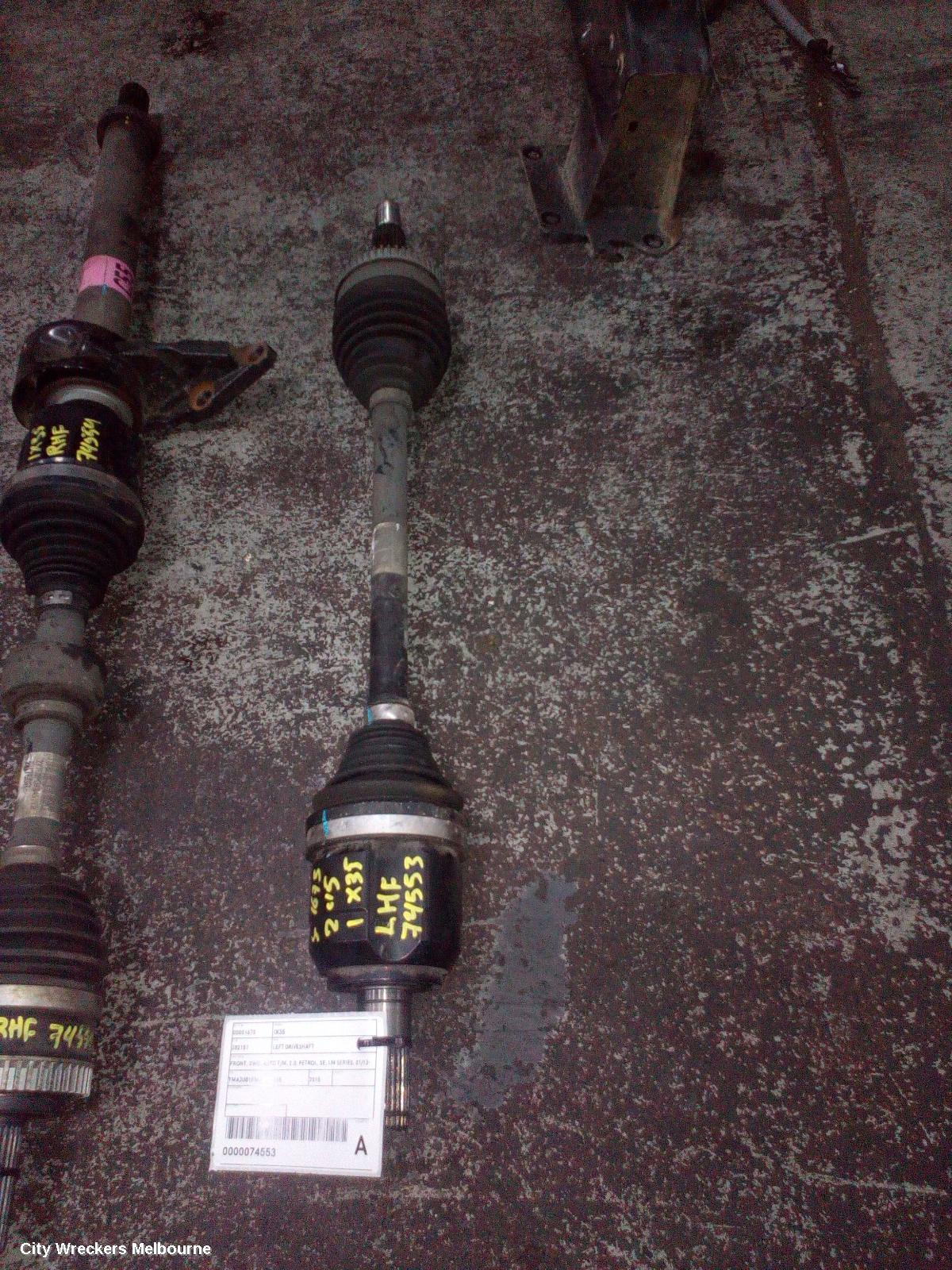 HYUNDAI IX35 LEFT DRIVESHAFT, FRONT, 2WD, AUTO T/M, 2.0, PETROL, SE, LM SERIES, 01/2013 - 01/2016