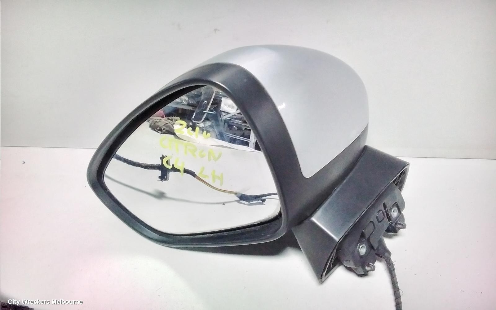 CITROEN C4 LEFT DOOR MIRROR, POWER, MIRROR HEAD # 0309023, 03/2009 - 09/2011