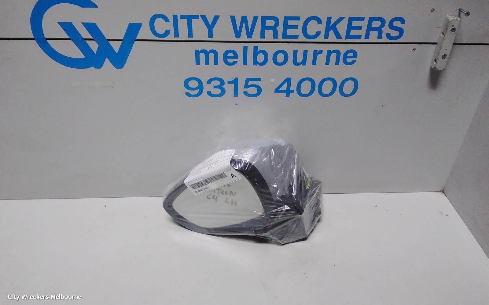 CITROEN C4 LEFT DOOR MIRROR, POWER, MIRROR HEAD # 0309023, 03/2009 - 09/2011