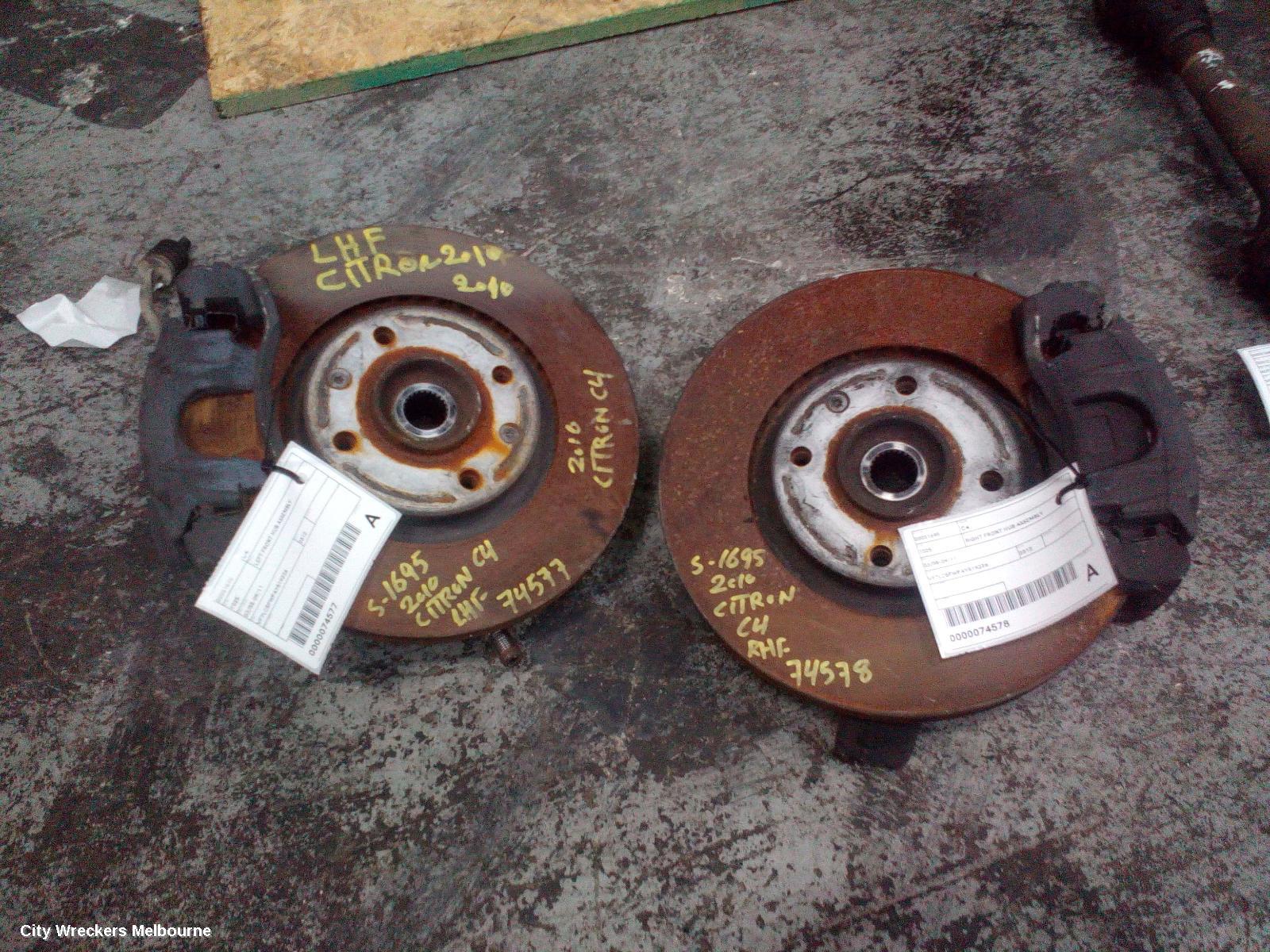 CITROEN C4 LEFT FRONT HUB ASSEMBLY, 03/2005 - 09/2011