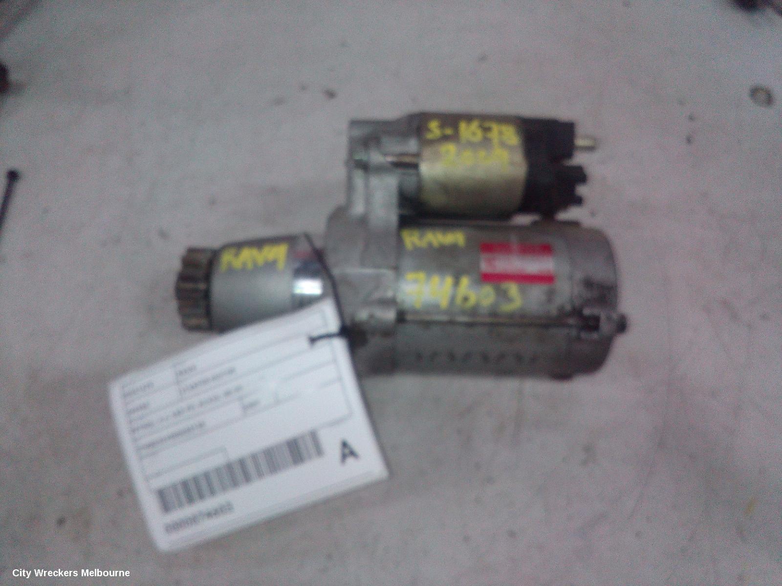 TOYOTA RAV4 STARTER, PETROL, 2.4, 2AZ-FE, ACA33, 08/2008 - 11/2012