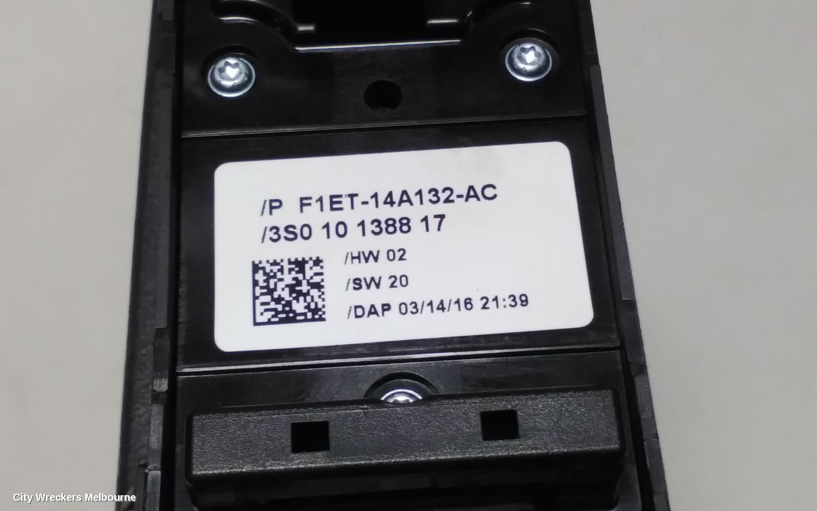 FORD KUGA PWR DR WIND SWITCH, RH FRONT (MASTER SWITCH), NON FOLDING MIRROR TYPE, TF, 11/2012 - 09/2016