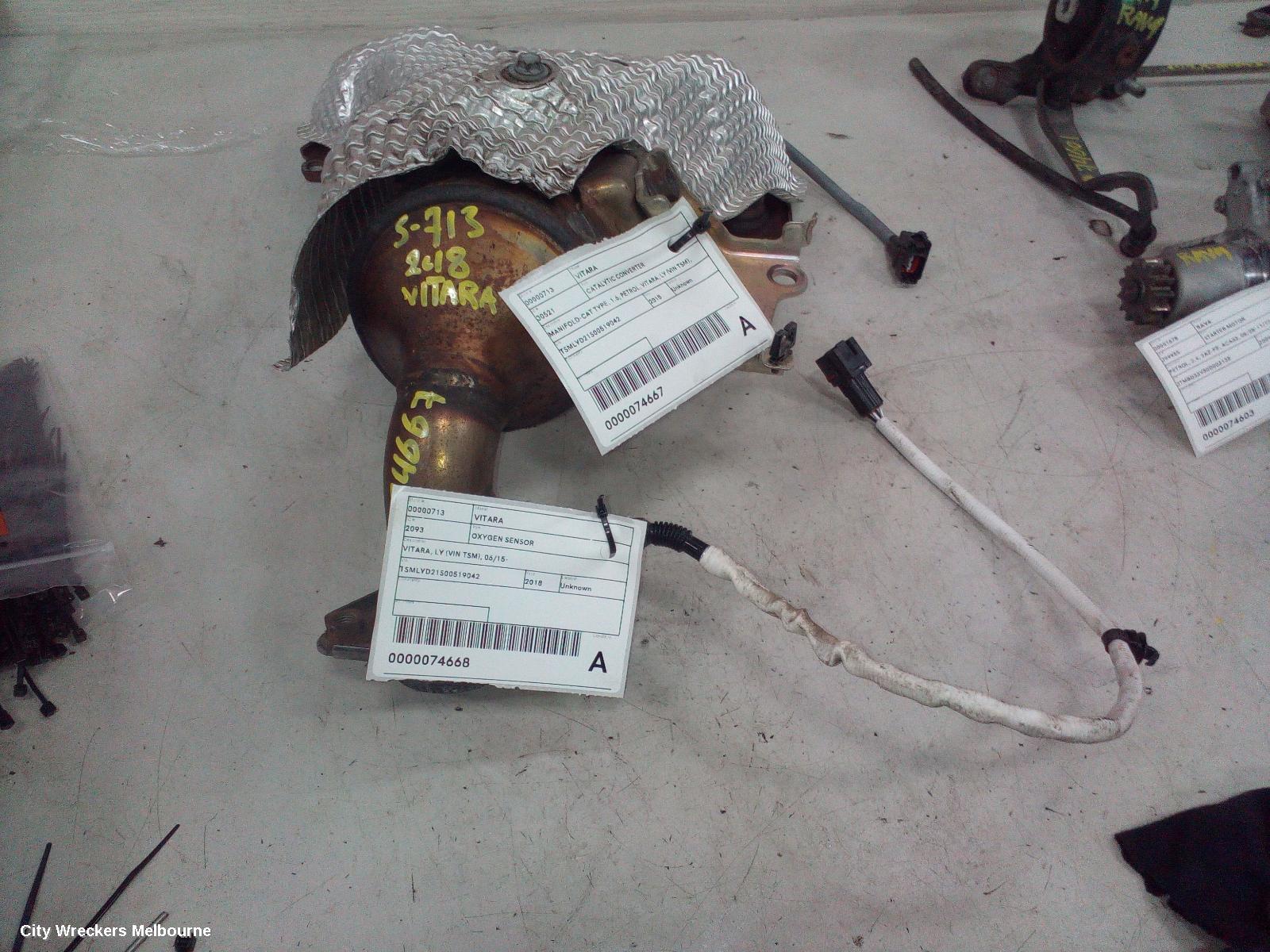 SUZUKI VITARA CATALYTIC CONVERTER, MANIFOLD-CAT TYPE, 1.6, PETROL, VITARA, LY (VIN TSM), 06/2015 ONWARDS