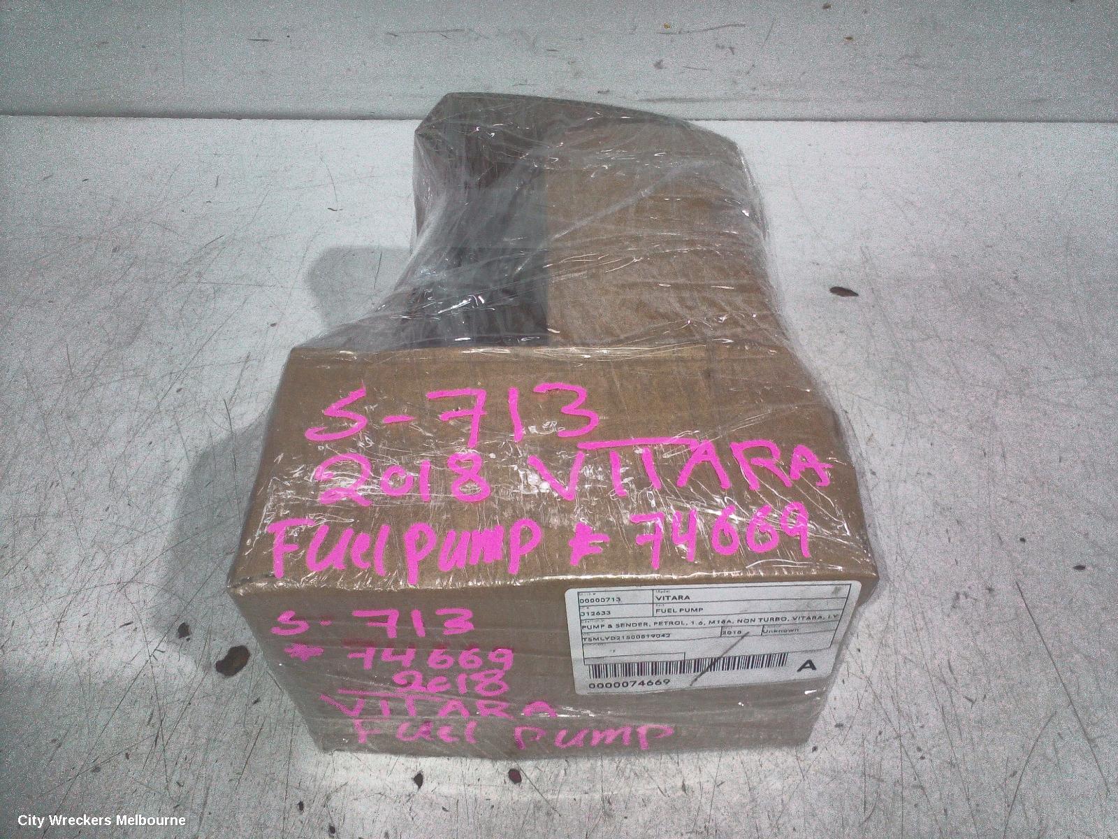 SUZUKI VITARA FUEL PUMP, PUMP & SENDER, PETROL, 1.6, M16A, NON TURBO, VITARA, LY (VIN TSM), IN TANK, 06/2015 ONWARDS