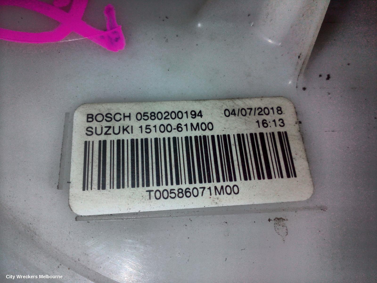 SUZUKI VITARA FUEL PUMP, PUMP & SENDER, PETROL, 1.6, M16A, NON TURBO, VITARA, LY (VIN TSM), IN TANK, 06/2015 ONWARDS