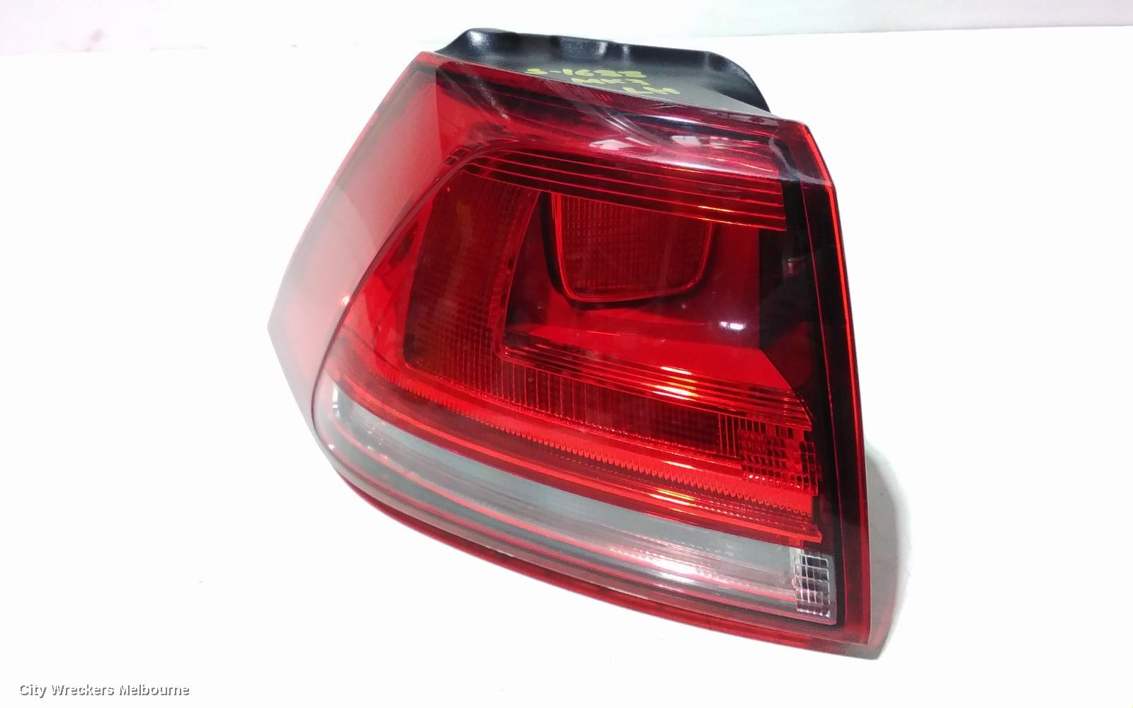 VOLKSWAGEN GOLF LEFT TAILLIGHT, GEN 7, HATCH, STANDARD, NON LED TYPE, 03/2013 - 03/2017
