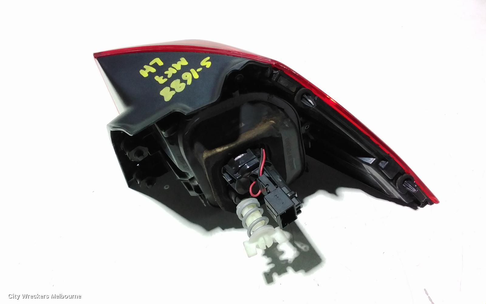 VOLKSWAGEN GOLF LEFT TAILLIGHT, GEN 7, HATCH, STANDARD, NON LED TYPE, 03/2013 - 03/2017