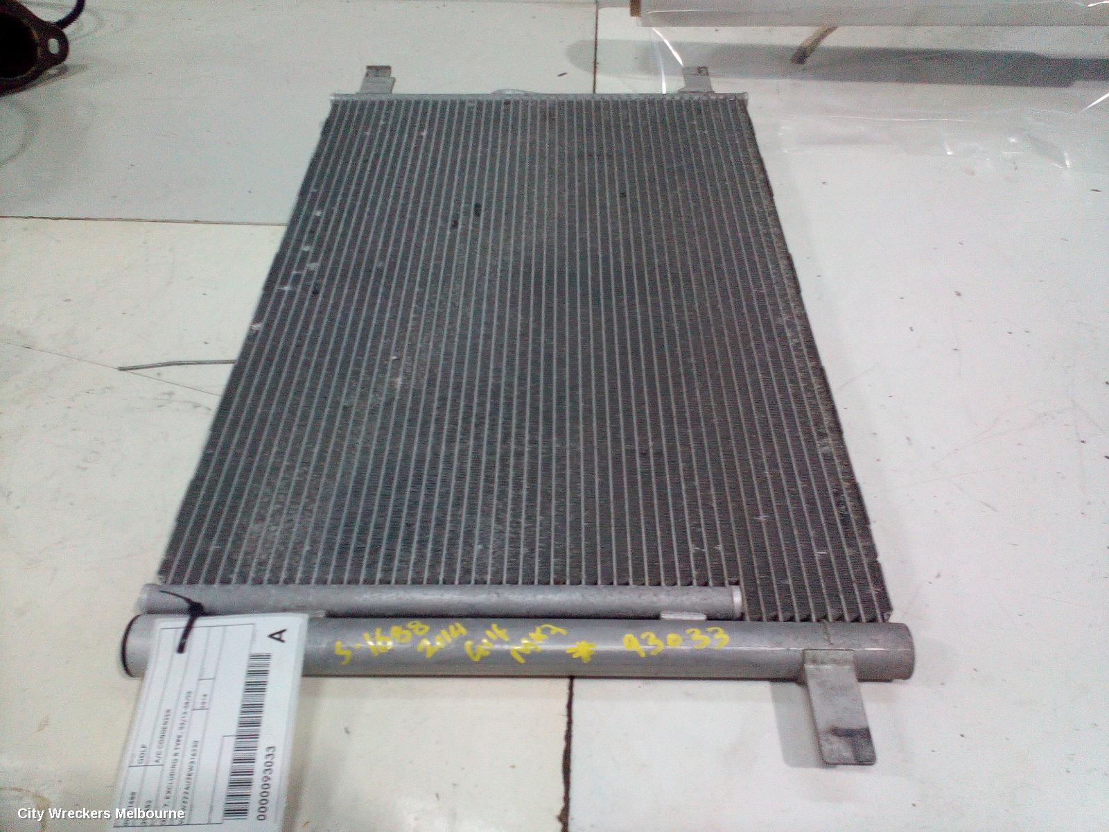 VOLKSWAGEN GOLF A/C CONDENSER, GEN 7, EXCLUDING R TYPE, 03/2013 - 08/2020