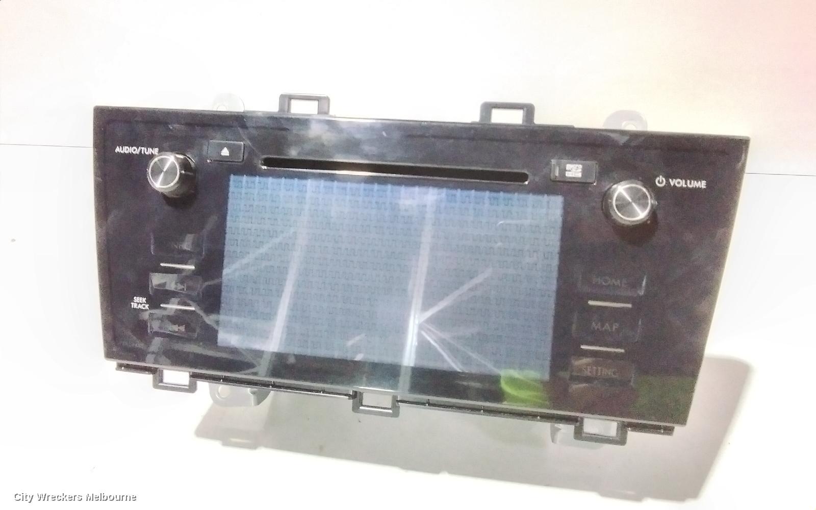 SUBARU OUTBACK RADIO/CD/DVD/SAT/TV, HEAD UNIT, 7IN SAT NAV TYPE, 6TH GEN, 08/2014 - 12/2017