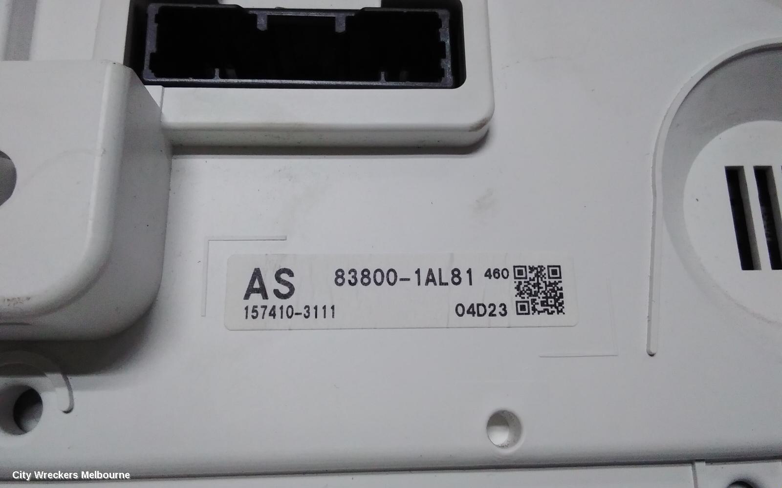TOYOTA COROLLA INSTRUMENT CLUSTER, INSTRUMENT CLUSTER, AUTO T/M, HATCH, HYBRID, ASCENT SPORT/SX, ZWE211R, 07/2018 ONWARDS