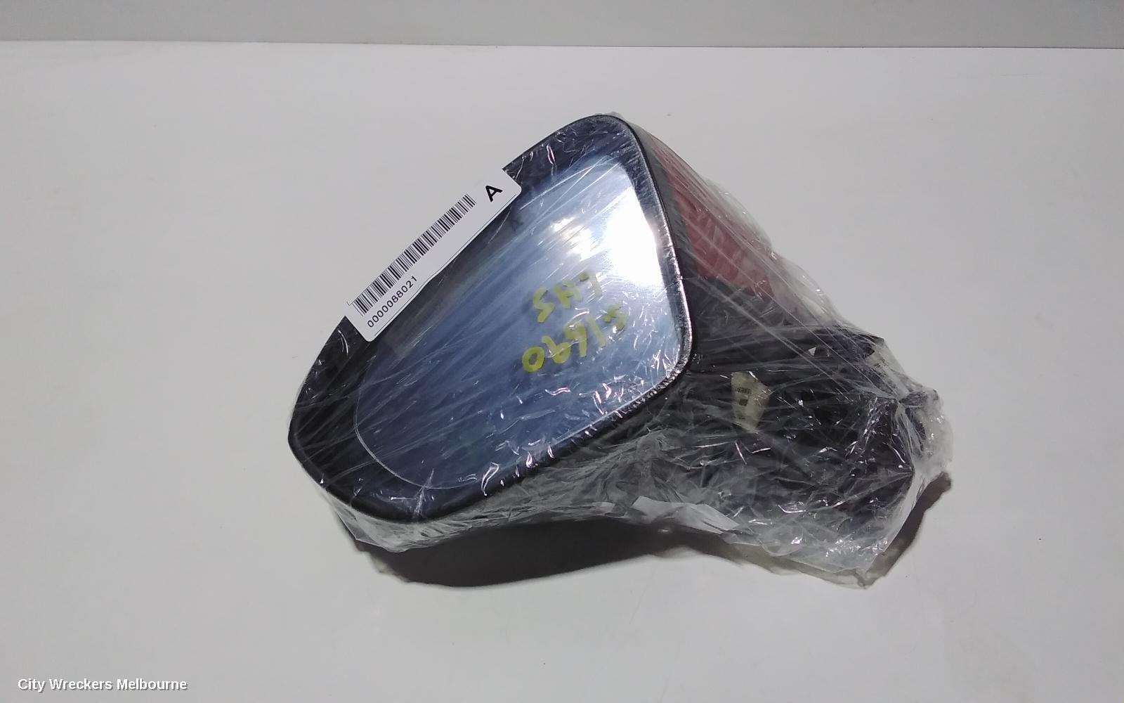 HOLDEN ASTRA LEFT DOOR MIRROR, BK, 5DR HATCH, MANUAL FOLDING TYPE, 09/2016 ONWARDS