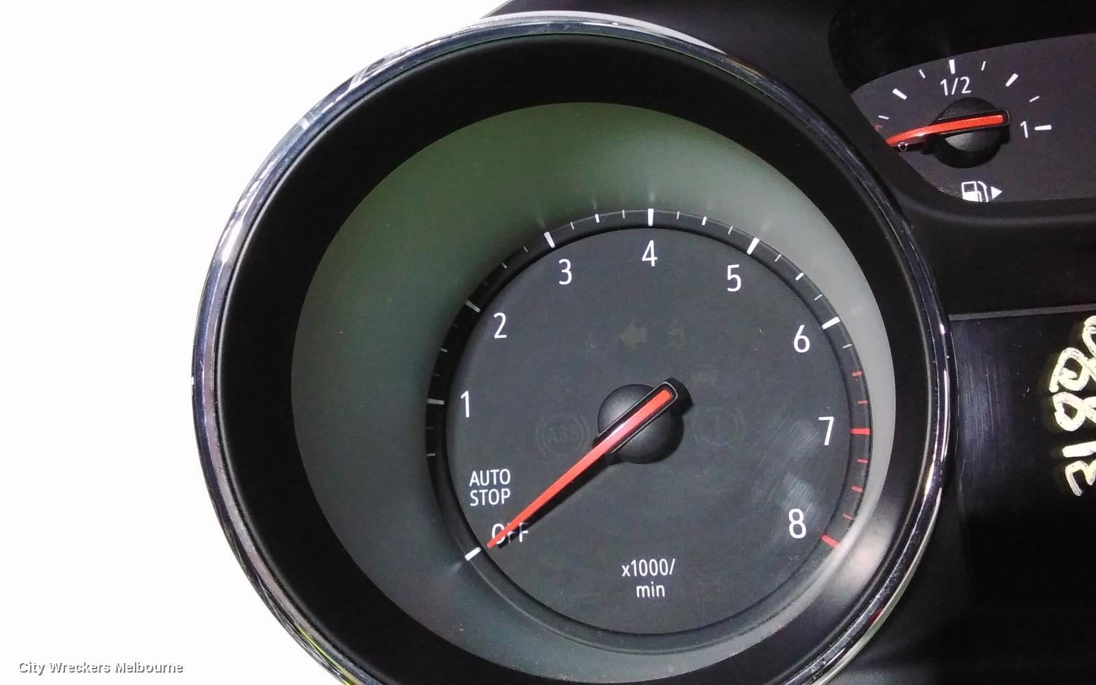 HOLDEN ASTRA INSTRUMENT CLUSTER, PETROL, AUTO T/M, BK, HATCH/WAGON, 09/2016 ONWARDS