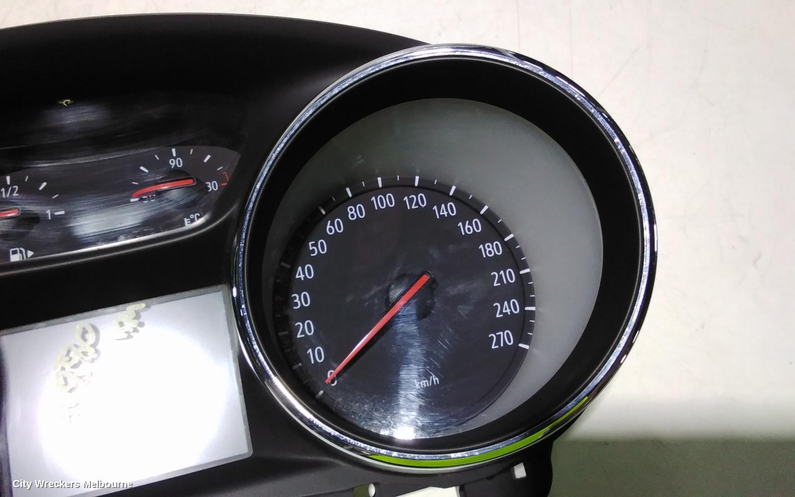 HOLDEN ASTRA INSTRUMENT CLUSTER, PETROL, AUTO T/M, BK, HATCH/WAGON, 09/2016 ONWARDS