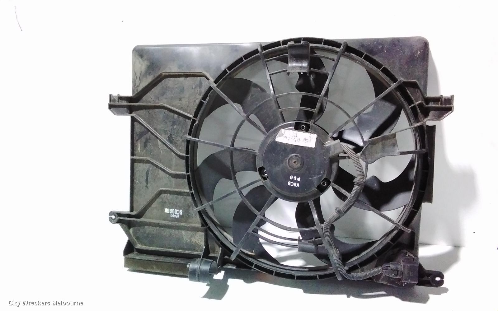 HYUNDAI IX35 FAN, RAD FAN, PETROL (VIN KMHJ...), LM SERIES, 11/2009 - 01/2016