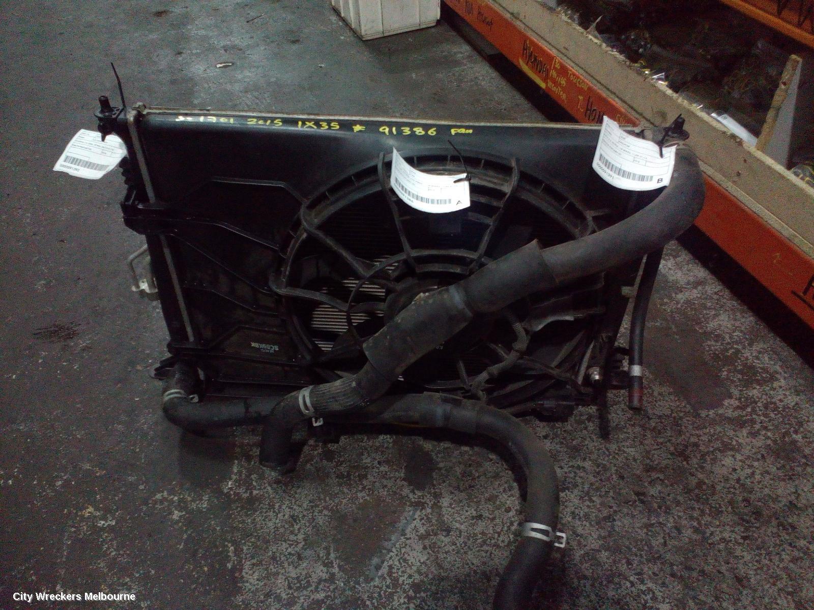 HYUNDAI IX35 FAN, RAD FAN, PETROL (VIN KMHJ...), LM SERIES, 11/2009 - 01/2016
