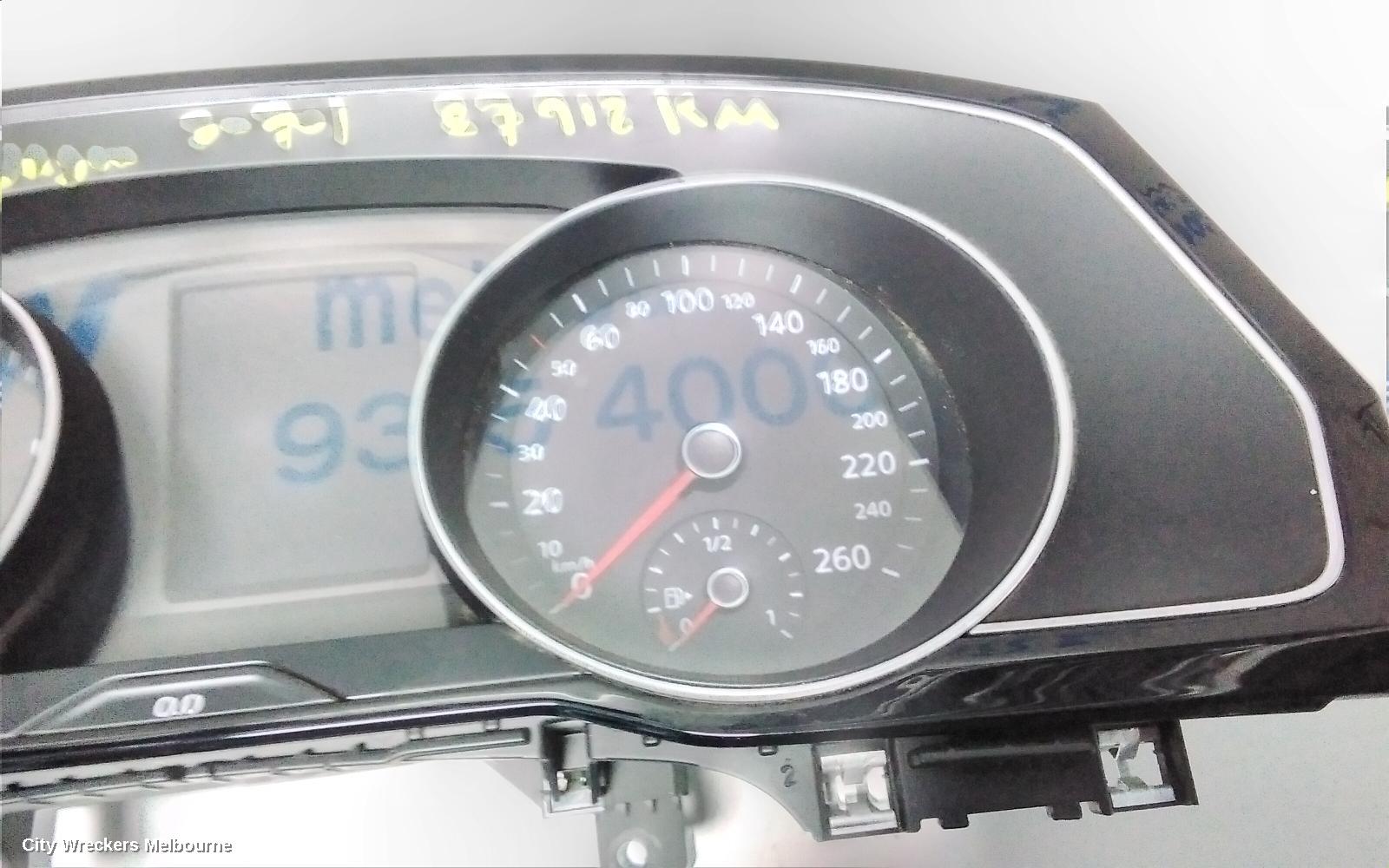 VOLKSWAGEN PASSAT INSTRUMENT CLUSTER, PETROL, 132TSI/132TSI COMFORTLINE, B8/MK7, 06/2015 - 10/2019