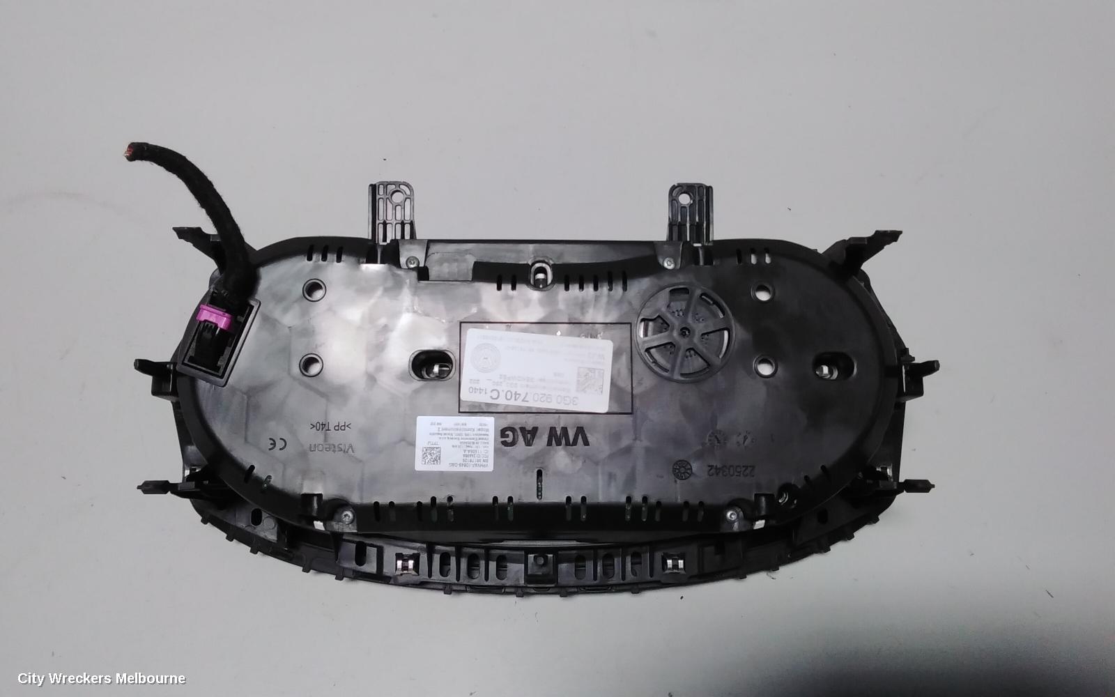 VOLKSWAGEN PASSAT INSTRUMENT CLUSTER, PETROL, 132TSI/132TSI COMFORTLINE, B8/MK7, 06/2015 - 10/2019