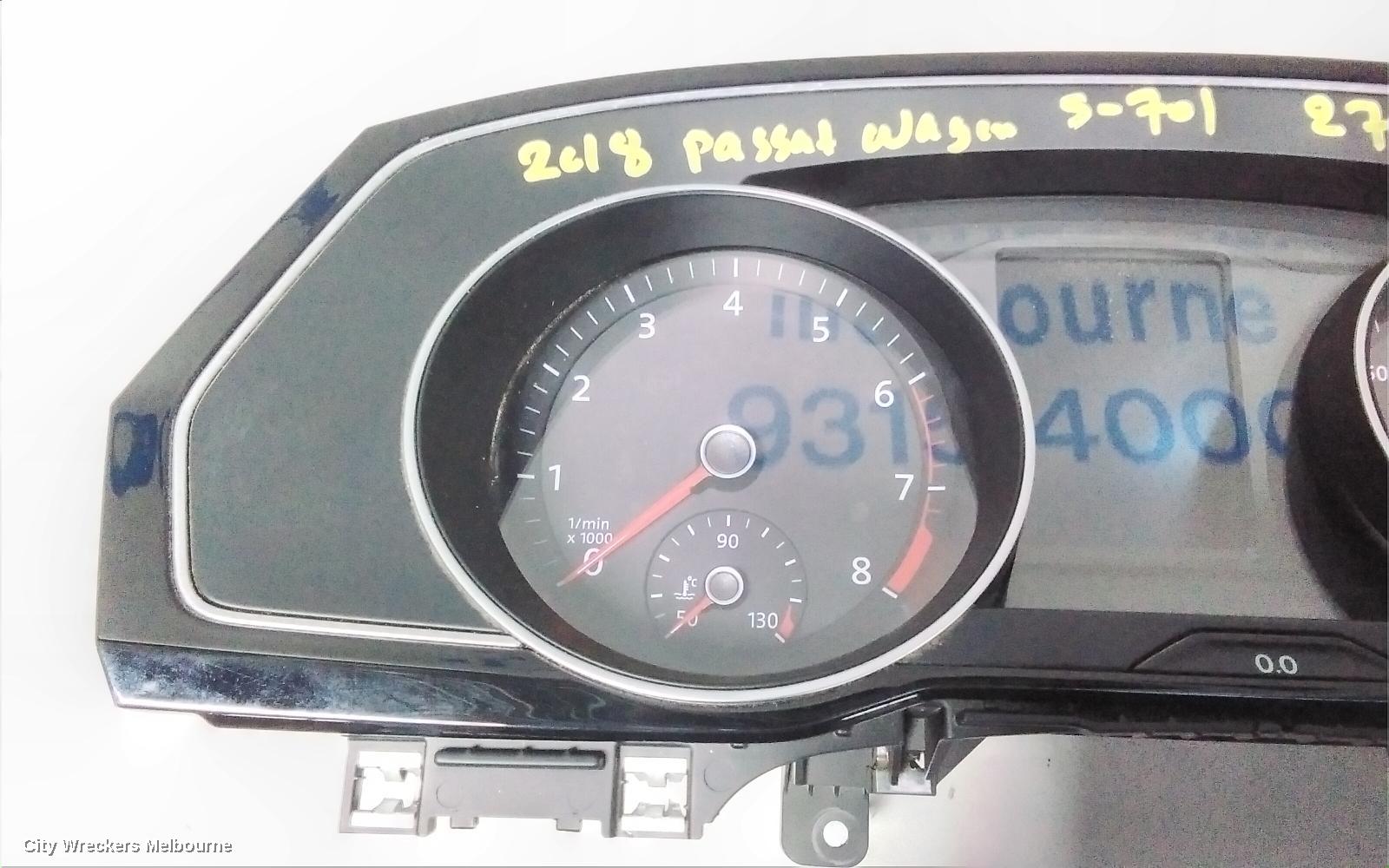 VOLKSWAGEN PASSAT INSTRUMENT CLUSTER, PETROL, 132TSI/132TSI COMFORTLINE, B8/MK7, 06/2015 - 10/2019
