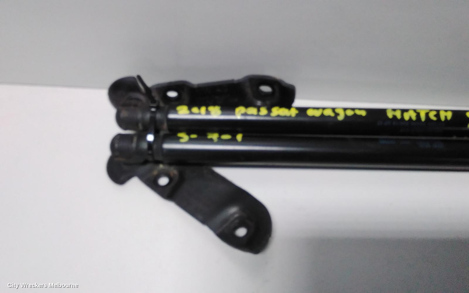 VOLKSWAGEN PASSAT HATCH STRUT, B8/MK7, TAILGATE STRUTS (PAIR), NON POWER LIFTGATE TYPE, 06/2015 - 05/2023