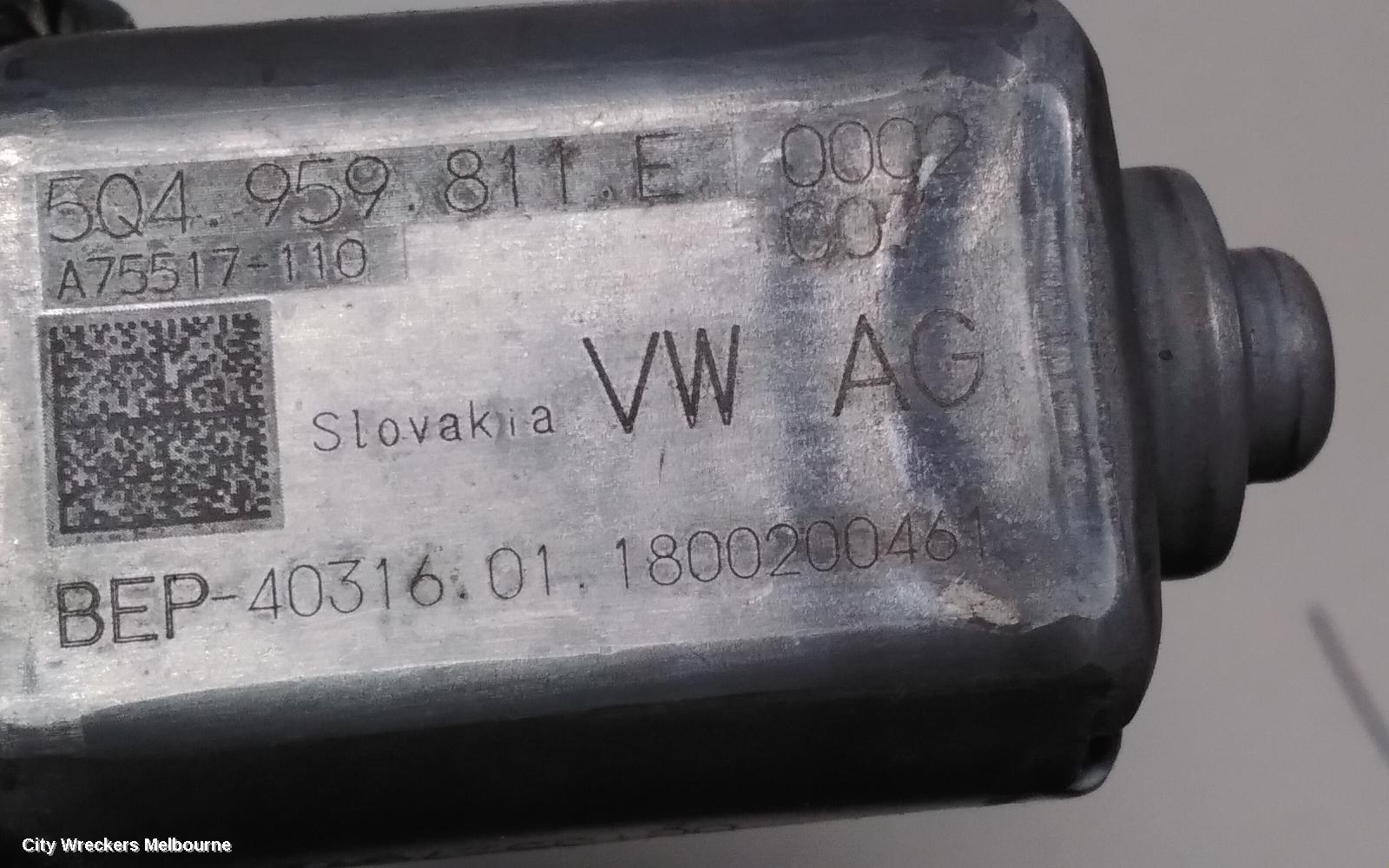 VOLKSWAGEN PASSAT RIGHT REAR WND REG/MOTOR, DOOR REG ASSY (REG AND MOTOR), B8/MK7, 06/2015 ONWARDS