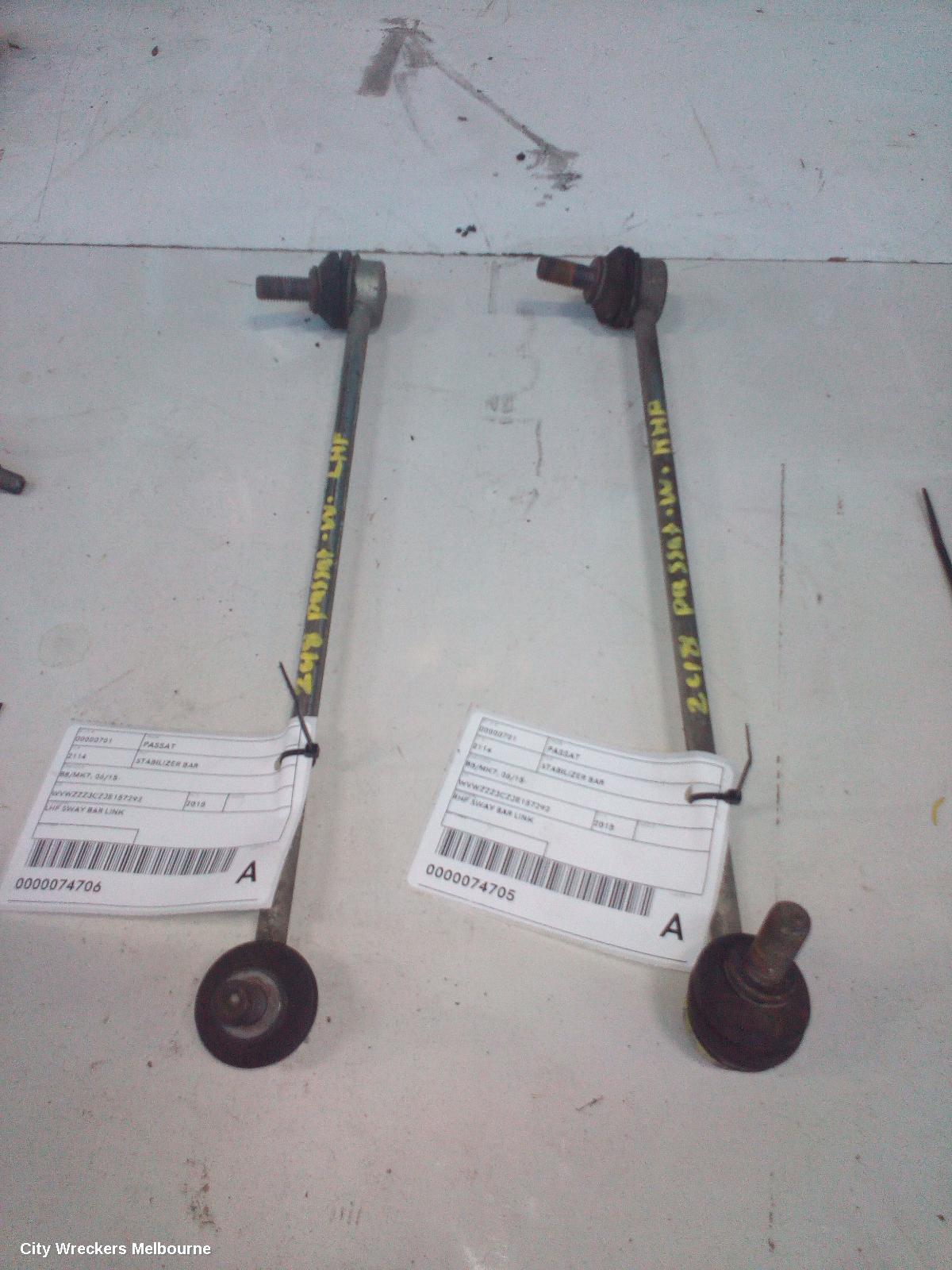 VOLKSWAGEN PASSAT STABILISER BAR, B8/MK7, 06/2015 - 05/2023