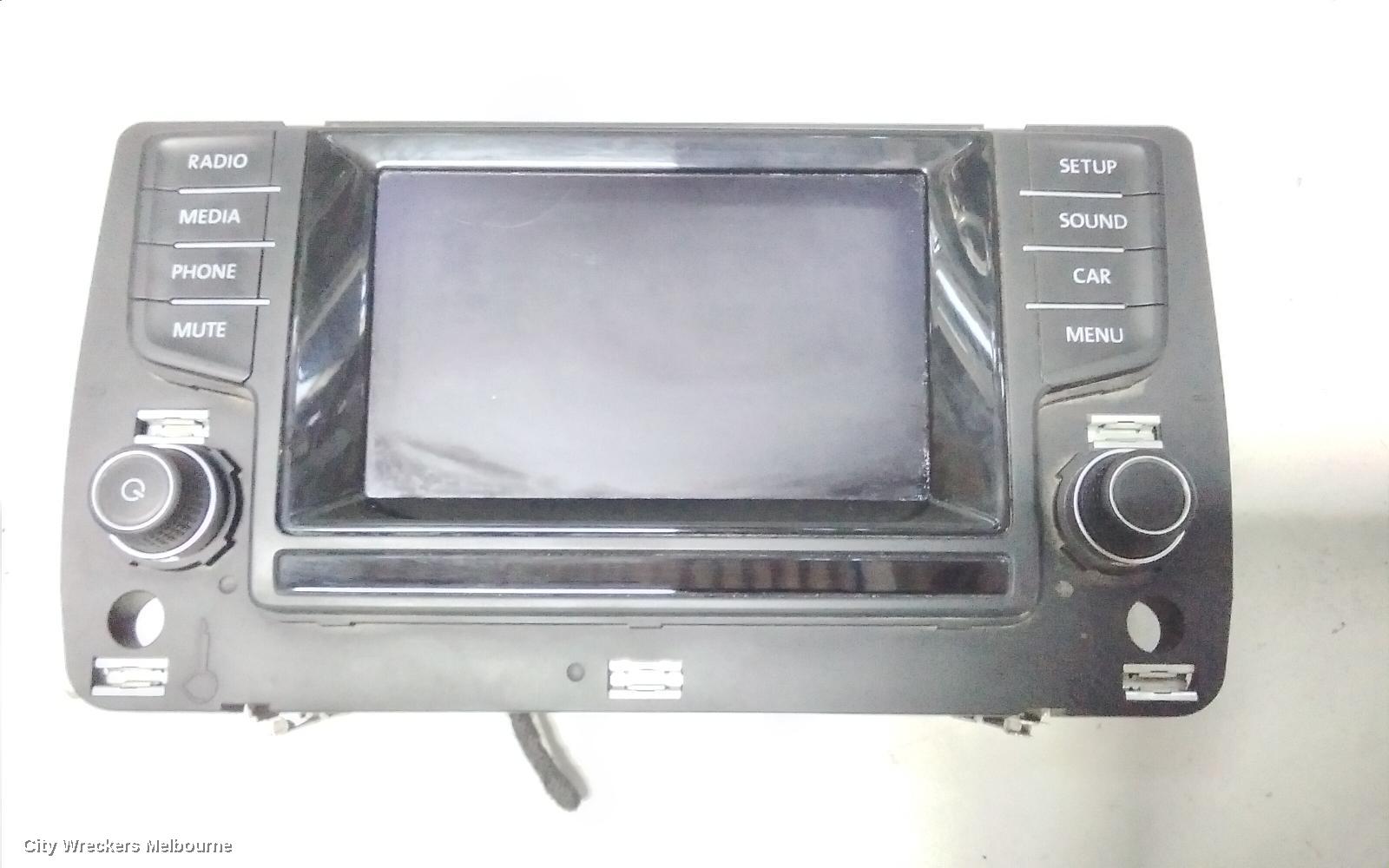 VOLKSWAGEN GOLF RADIO/CD/DVD/SAT/TV, DISPLAY SCREEN, 5.8IN, NON SAT NAV TYPE, GEN 7, 03/2013 - 03/2017