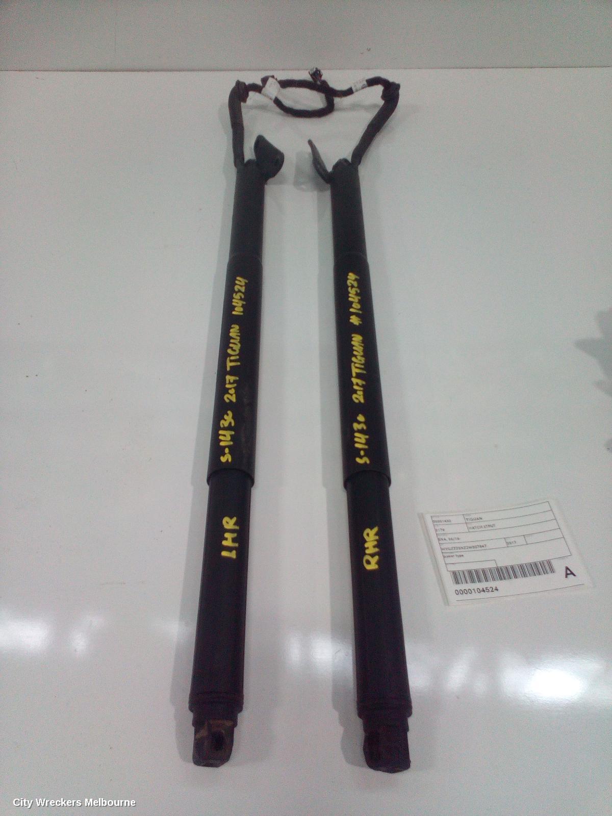 VOLKSWAGEN TIGUAN HATCH STRUT, TAILGATE STRUT (PAIR), POWER LIFT TYPE, 5NA, 06/2016 ONWARDS