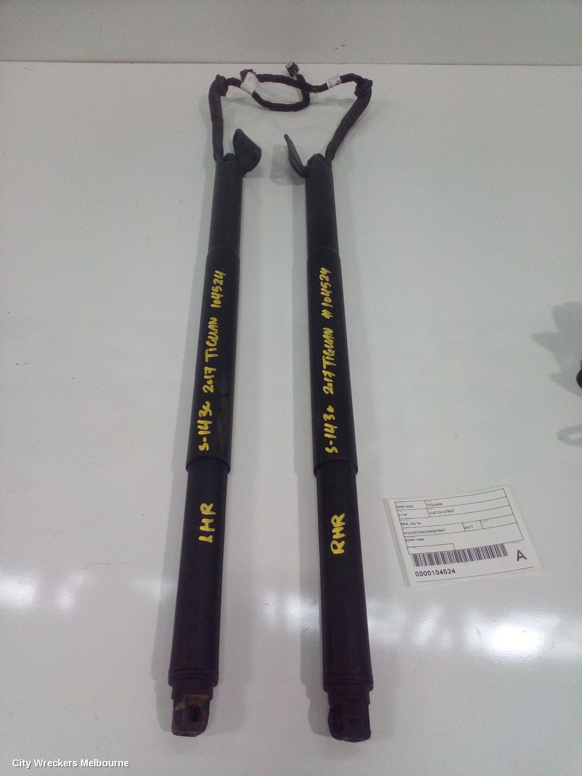 VOLKSWAGEN TIGUAN HATCH STRUT, TAILGATE STRUT (PAIR), POWER LIFT TYPE, 5NA, 06/2016 ONWARDS