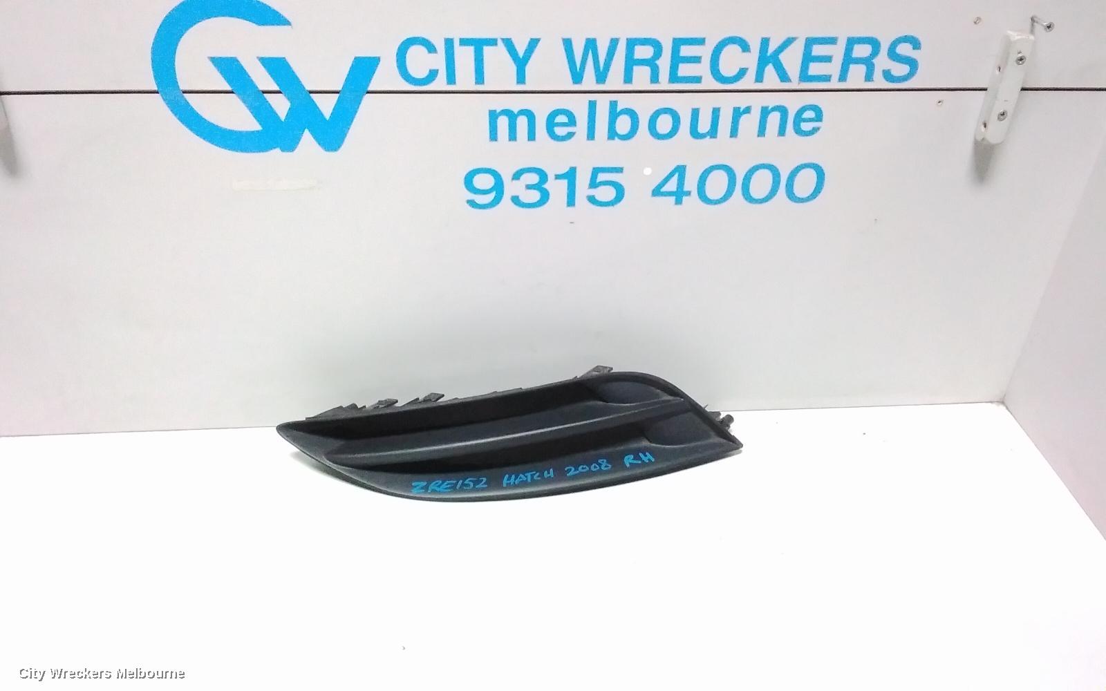 TOYOTA COROLLA RIGHT INDICATOR/FOG/SIDE, BUMPER FOGLAMP, ZRE152R, HATCH, 03/2007 - 10/2009