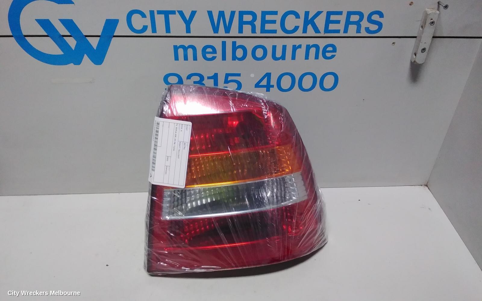 HOLDEN ASTRA RIGHT TAILLIGHT, TS, 5DR & 3DR, 09/1998 - 10/2006