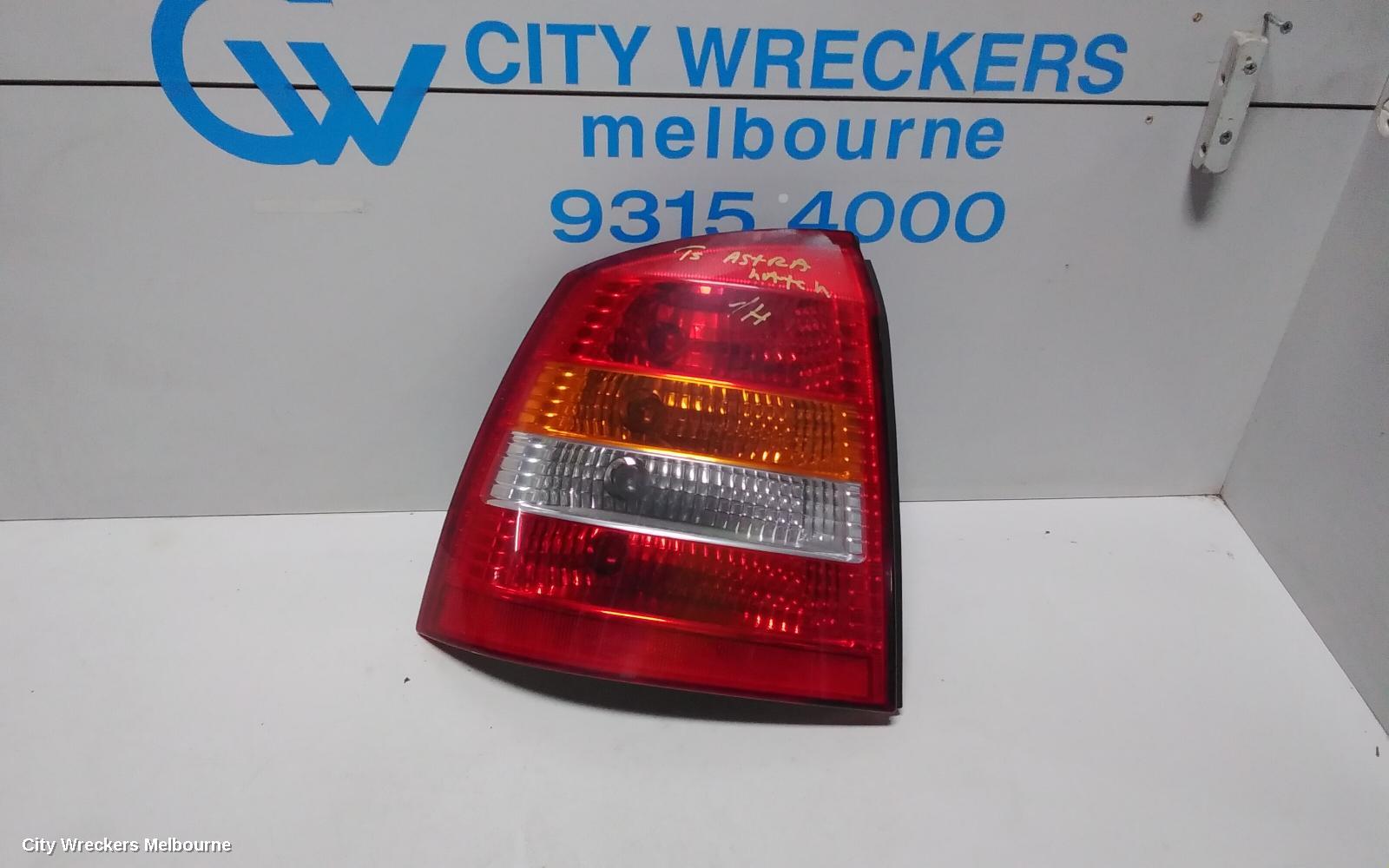 HOLDEN ASTRA LEFT TAILLIGHT, TS, 5DR &3DR, 09/1998 - 10/2006