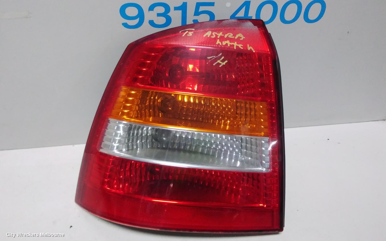 HOLDEN ASTRA LEFT TAILLIGHT, TS, 5DR &3DR, 09/1998 - 10/2006