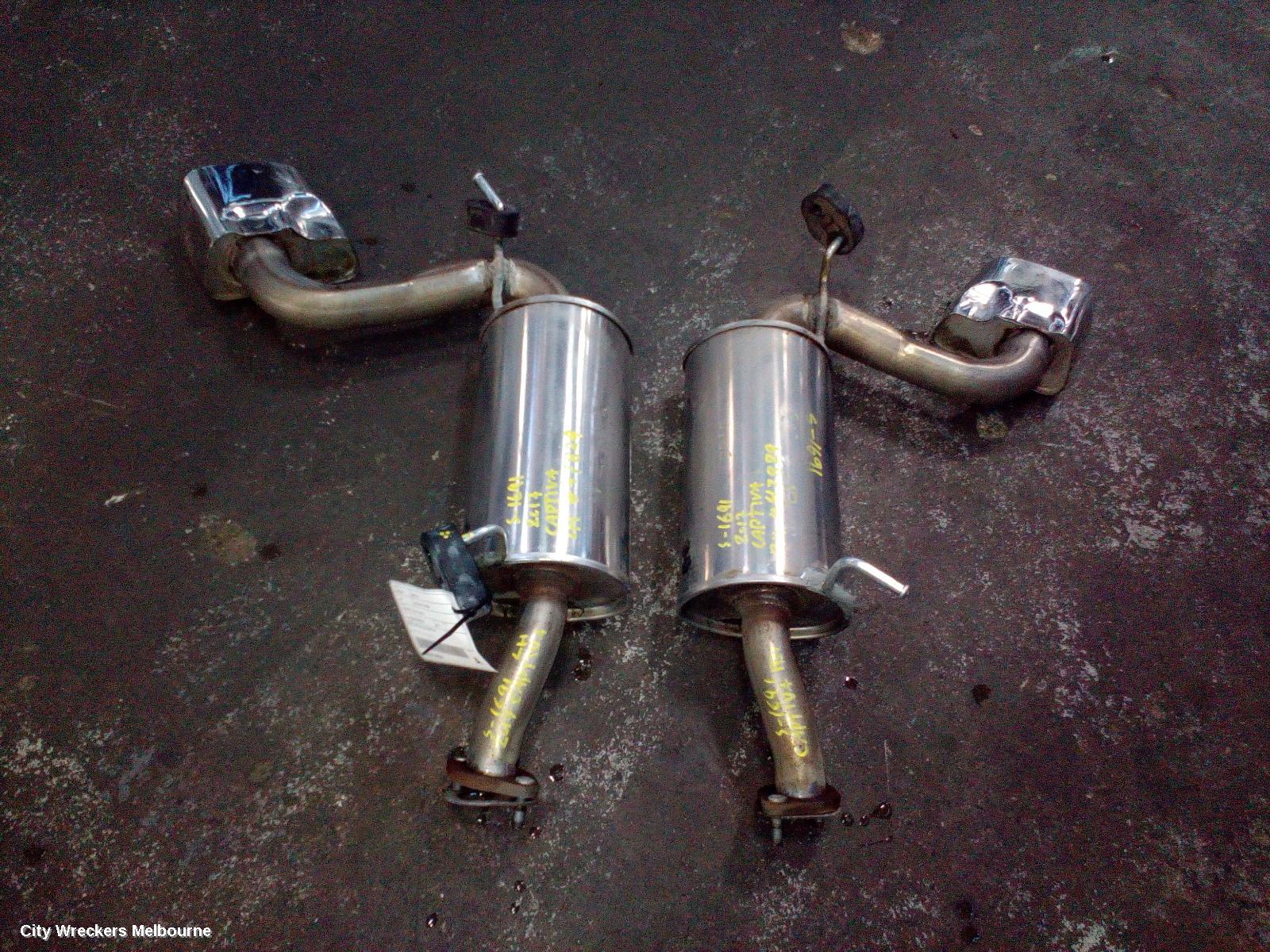 HOLDEN CAPTIVA EXHAUST SYSTEM, CG SERIES 2 03/2011 - 06/2018