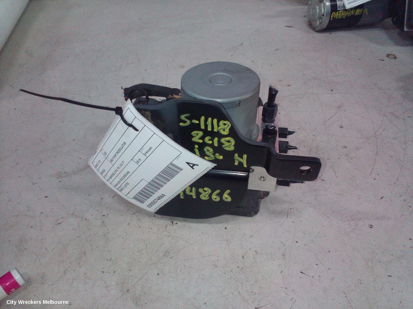 HYUNDAI I30 ABS PUMP/MODULATOR, P/N 58900G3700, PD, 03/2017 ONWARDS