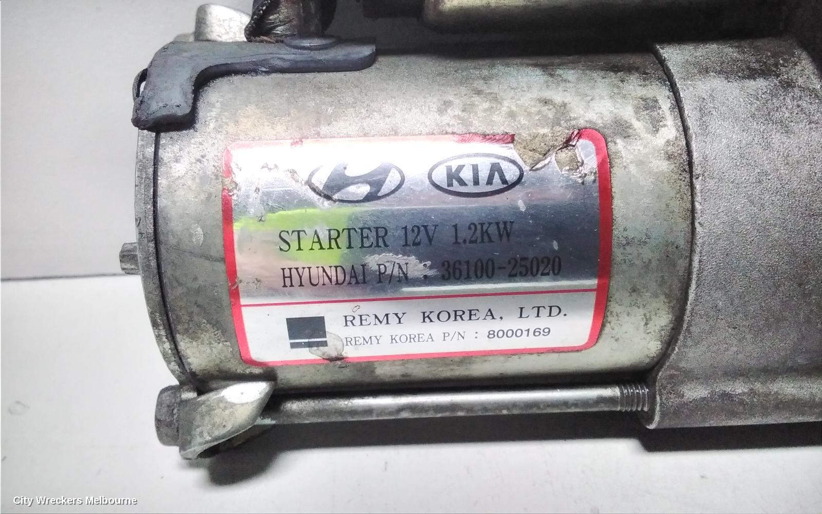 HYUNDAI ILOAD/IMAX STARTER, PETROL, 2.4, AUTO T/M TYPE, TQ, 11/2007 - 05/2018