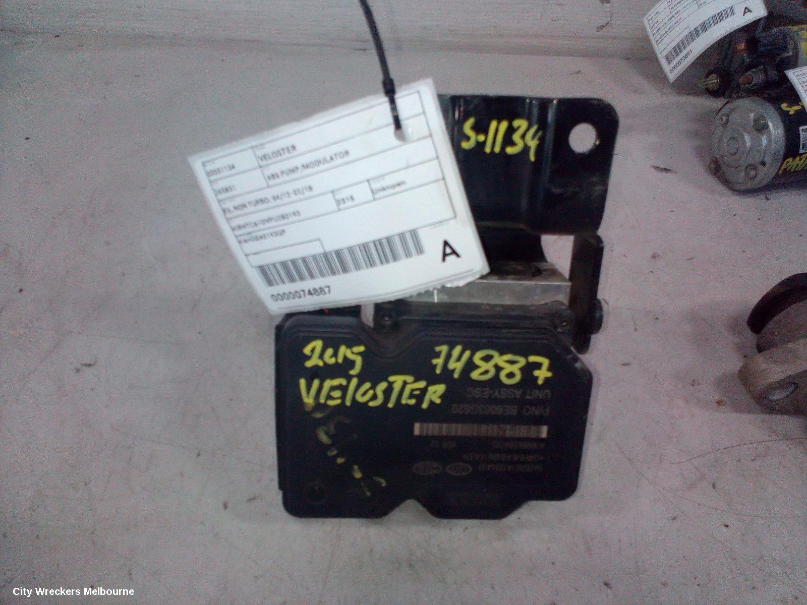 HYUNDAI VELOSTER ABS PUMP/MODULATOR, FS, NON TURBO, 04/2012 - 02/2018