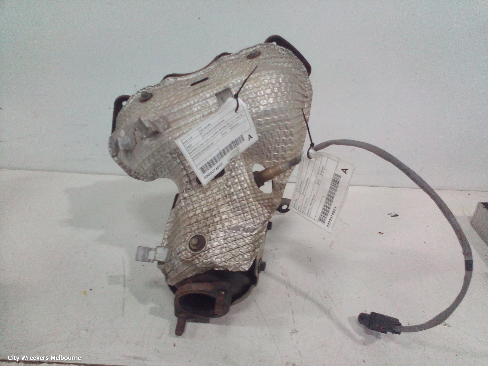 HYUNDAI VELOSTER CATALYTIC CONVERTER, MANIFOLD-CAT TYPE, 1.6, G4FD, PETROL, FS, 12/2011 - 02/2018