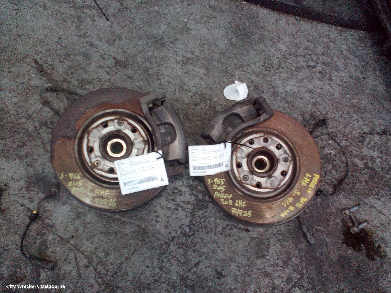 PEUGEOT 308 RIGHT FRONT HUB ASSEMBLY, T9, 10/2014 - 05/2021