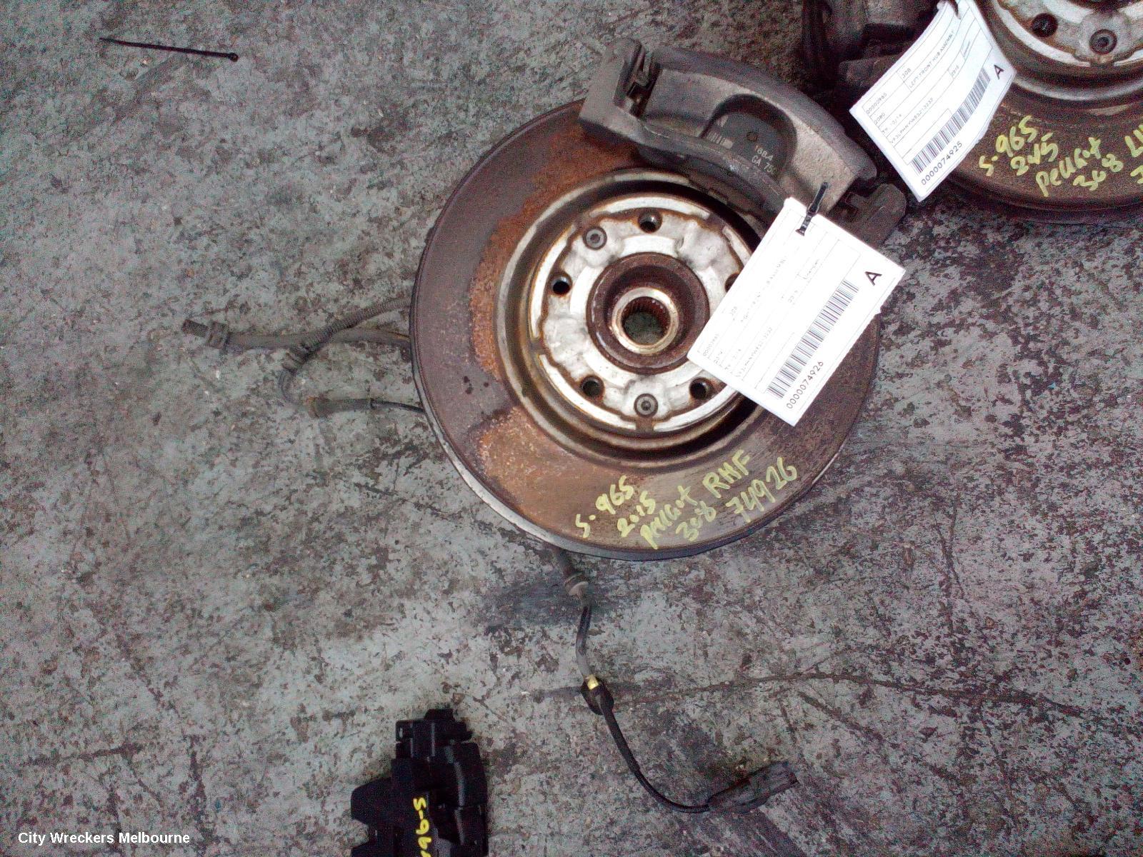 PEUGEOT 308 RIGHT FRONT HUB ASSEMBLY, T9, 10/2014 - 05/2021