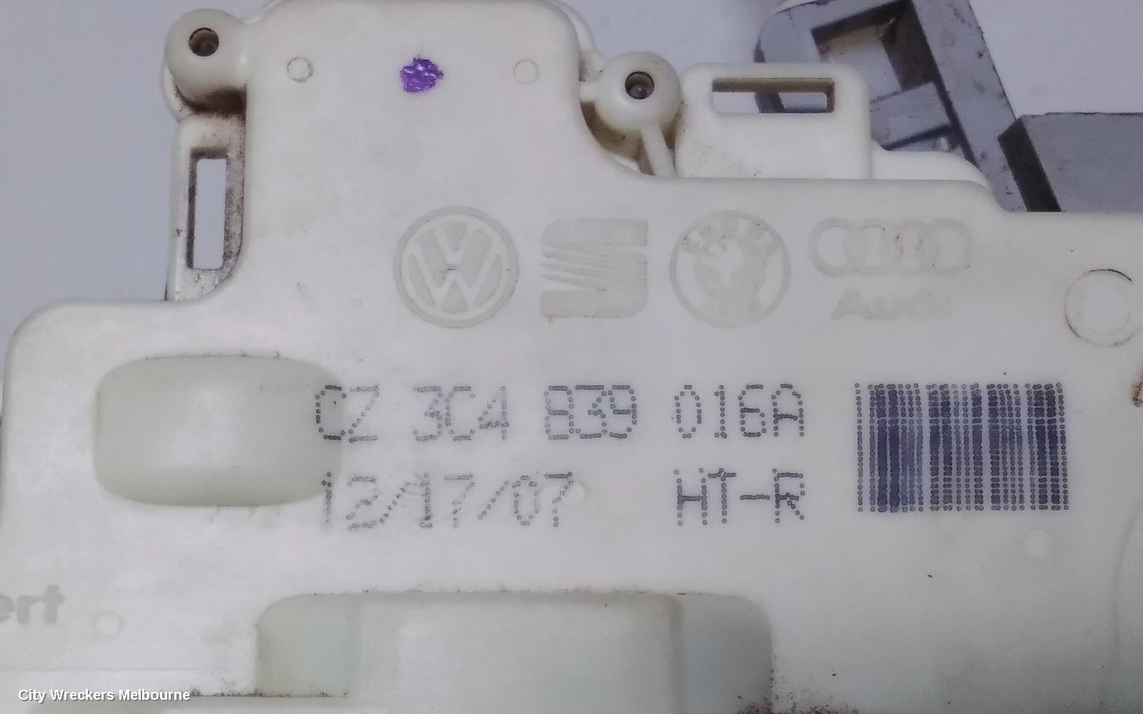 AUDI Q7 DOOR/BOOT/GATE LOCK, RIGHT REAR DOOR LOCK, 4L, DUAL ROW (7 PIN), P/N 3C4839016A, 09/2006 - 11/2009