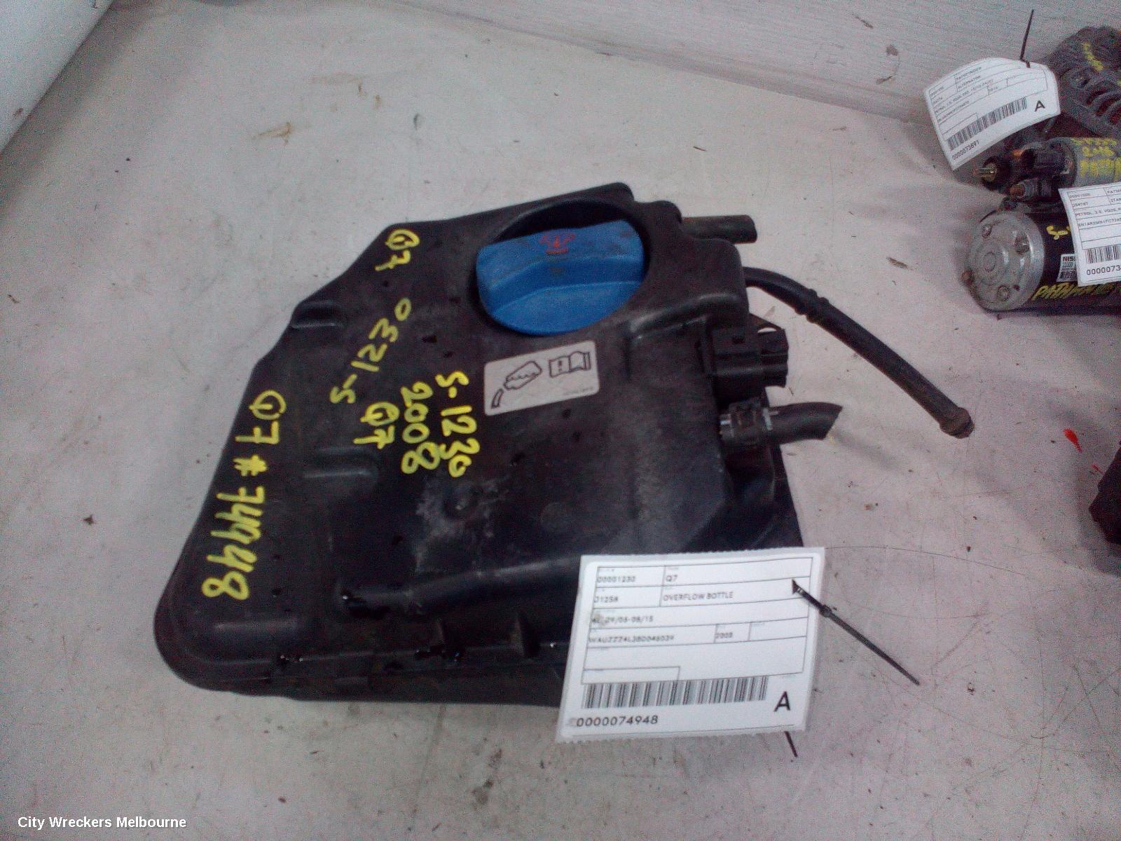 AUDI Q7 OVERFLOW BOTTLE, 4L, 09/2006 - 08/2015