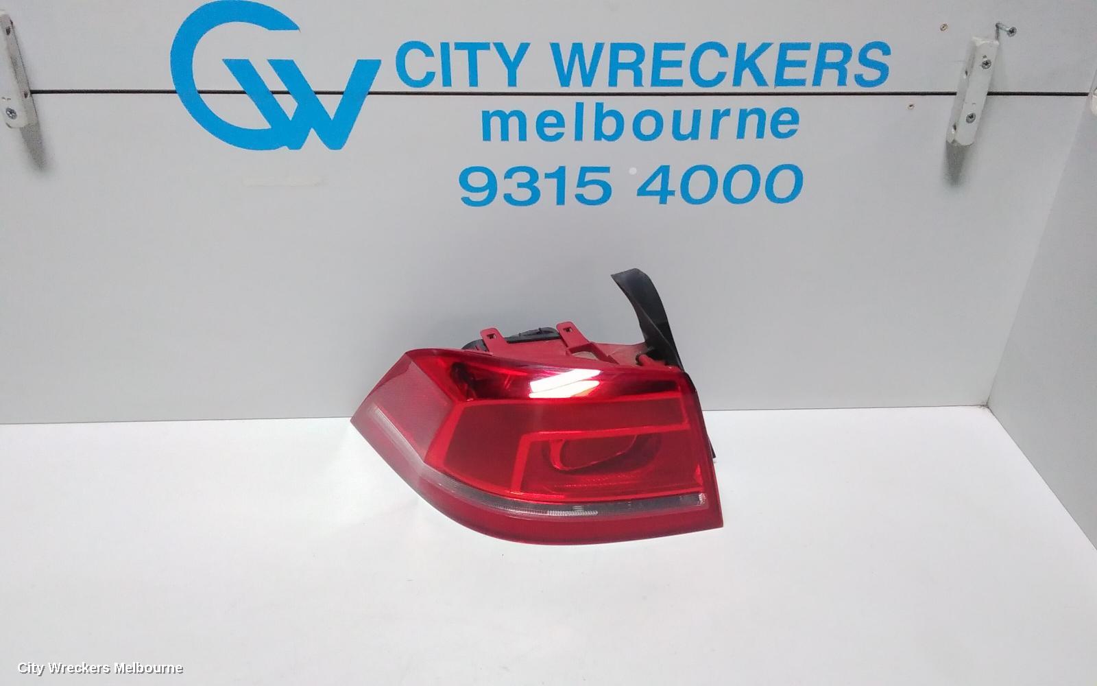 VOLKSWAGEN PASSAT LEFT TAILLIGHT, 3C/MK6 B7, SEDAN, NON LED TYPE, 09/2010 - 05/2015