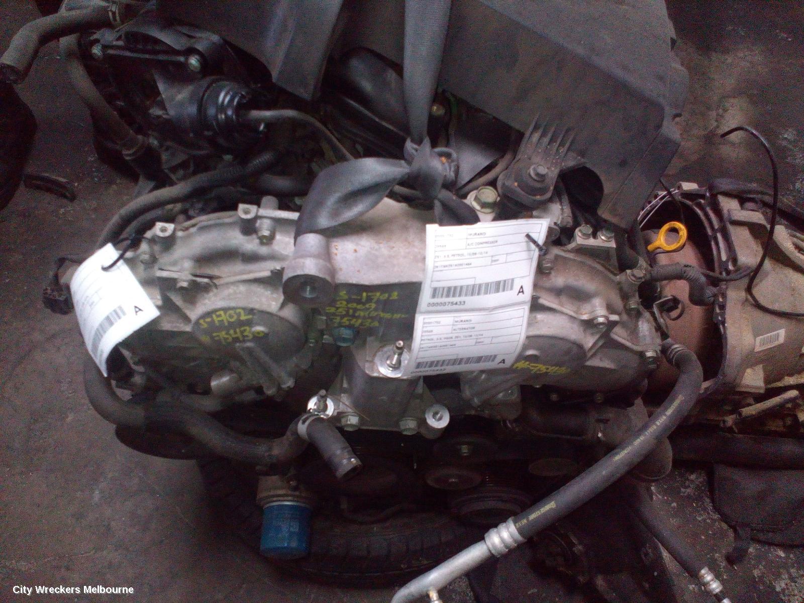 NISSAN MURANO ENGINE, PETROL, 3.5, VQ35, Z51, 12/2008 - 12/2014